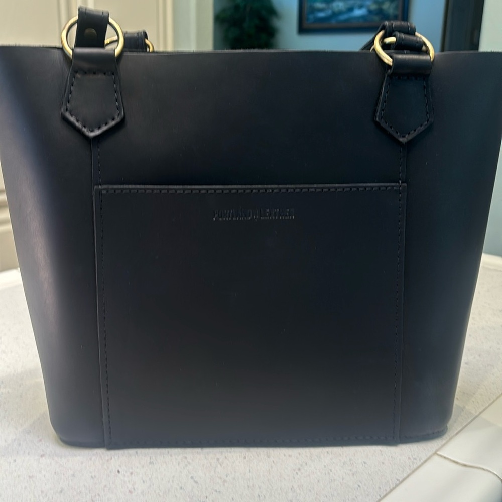 Portland Leather Goods Market Tote Black